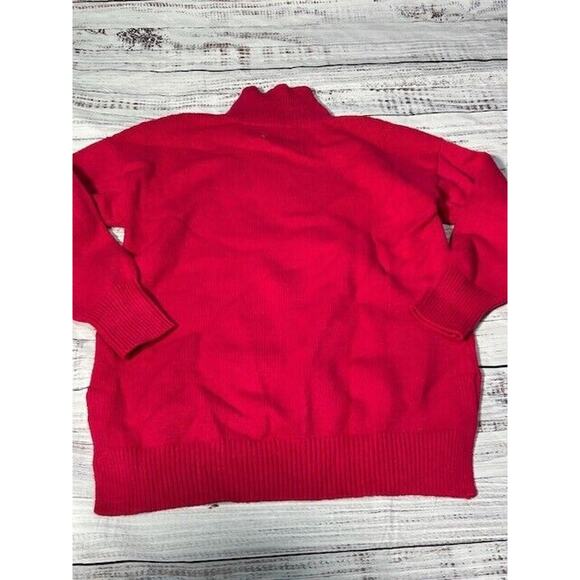 Anthropologie Maeve Womens Crystal Tunic Sweater Chartreuse Hi-Low Pink Size XS - Picture 3 of 10